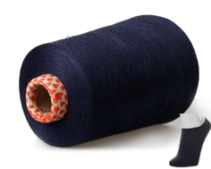 Indigo blue recycle socks yarn