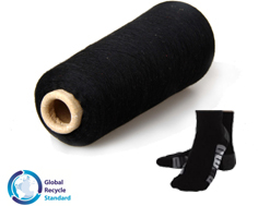 Black Recycle socks yarn